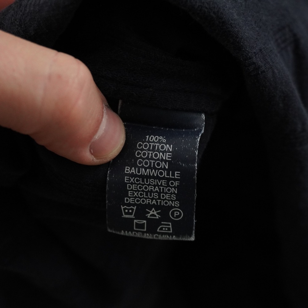 Robert Graham Button Down Shirt Mens XL Black Embroidered Flip Cuff - Picture 7 of 11